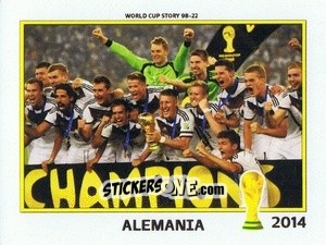 Cromo Alemania 2014 - World Cup Story 1998-2022 n. 78 - BOYCOL