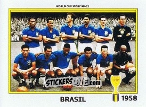 Figurina Brasil 1958 - World Cup Story 1998-2022 n. 50 - BOYCOL