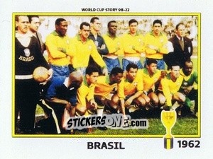 Figurina Brasil 1962 - World Cup Story 1998-2022 n. 52 - BOYCOL