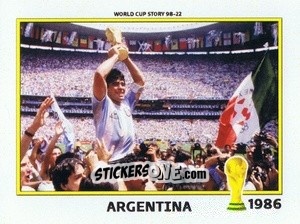 Cromo Maradona Argentina 1986 - World Cup Story 1998-2022 n. 64 - BOYCOL