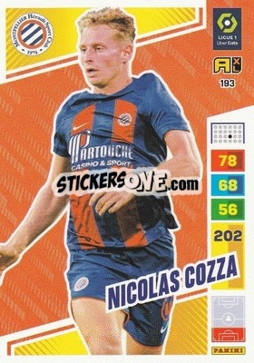 Figurina Nicolas Cozza - Ligue 1 2023-2024. Adrenalyn XL
 n. 193 - Panini