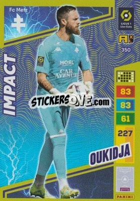 Cromo Alexandre Oukidja - Ligue 1 2023-2024. Adrenalyn XL
 n. 350 - Panini