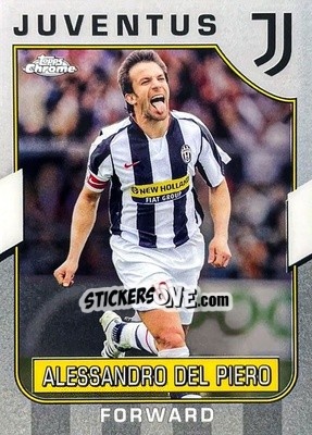 Cromo Alessandro Del Piero - Juventus Chrome 2022-2023
 n. 70 - Topps
