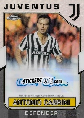 Figurina Antonio Cabrini - Juventus Chrome 2022-2023
 n. LE-AC - Topps