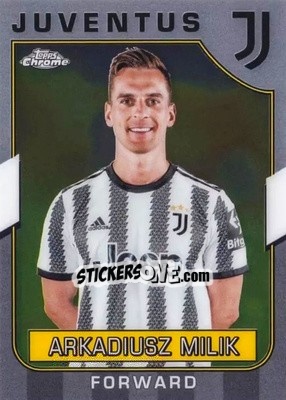Figurina Arkadiusz Milik - Juventus Chrome 2022-2023
 n. 12 - Topps