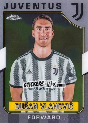 Figurina Dusan Vlahovic - Juventus Chrome 2022-2023
 n. 18 - Topps