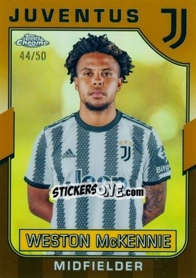 Cromo Weston Mckennie - Juventus Chrome 2022-2023
 n. 54G - Topps