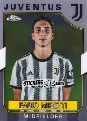 Figurina Fabio Miretti - Juventus Chrome 2022-2023
 n. 10 - Topps