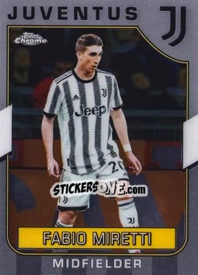 Figurina Fabio Miretti - Juventus Chrome 2022-2023
 n. 38 - Topps