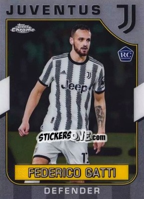 Sticker Federico Gatti - Juventus Chrome 2022-2023
 n. 42 - Topps
