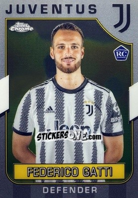 Figurina Federico Gatti - Juventus Chrome 2022-2023
 n. 14 - Topps