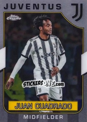 Sticker Juan Cuadrado - Juventus Chrome 2022-2023
 n. 32 - Topps