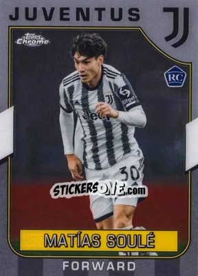 Sticker Matías Soule - Juventus Chrome 2022-2023
 n. 45 - Topps