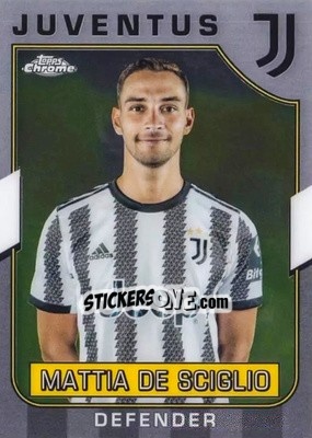 Cromo Mattia De Sciglio - Juventus Chrome 2022-2023
 n. 22 - Topps