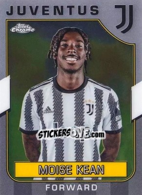 Figurina Moise Kean - Juventus Chrome 2022-2023
 n. 19 - Topps