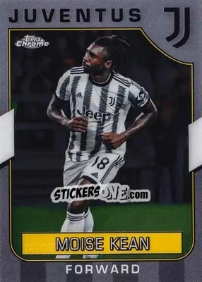 Figurina Moise Kean - Juventus Chrome 2022-2023
 n. 47 - Topps