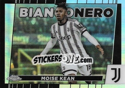 Figurina Moise Kean - Juventus Chrome 2022-2023
 n. BI9 - Topps