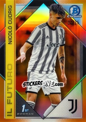 Figurina Nicolo Cudrig - Juventus Chrome 2022-2023
 n. PP2o - Topps