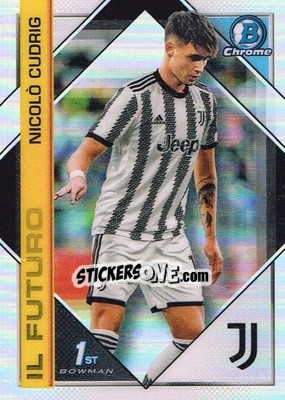 Figurina Nicolo Cudrig - Juventus Chrome 2022-2023
 n. PP2 - Topps