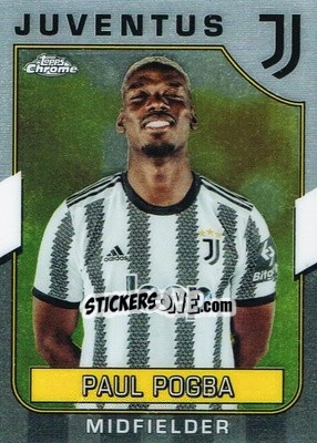 Figurina Paul Pogba - Juventus Chrome 2022-2023
 n. 13 - Topps
