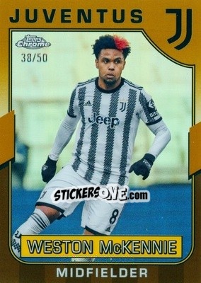 Cromo Weston McKennie - Juventus Chrome 2022-2023
 n. 25g - Topps
