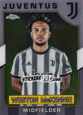 Cromo Weston McKennie - Juventus Chrome 2022-2023
 n. 25 - Topps