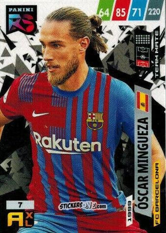 Cromo Óscar Mingueza - Fifa 365 2022 - Rising Stars n. 7 - Panini