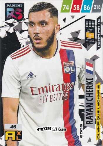 Sticker Rayan Cherki - Fifa 365 2022 - Rising Stars n. 46 - Panini