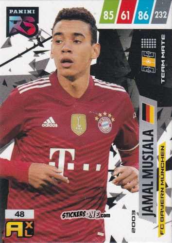 Cromo Jamal Musiala - Fifa 365 2022 - Rising Stars n. 48 - Panini