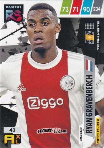 Figurina Ryan Gravenberch - Fifa 365 2022 - Rising Stars n. 43 - Panini