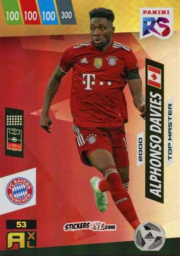 Cromo Alphonso Davies - Fifa 365 2022 - Rising Stars n. 53 - Panini