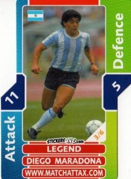 Figurina Diego Maradona - World Cup Match Attax 2006 n. L3 - Topps