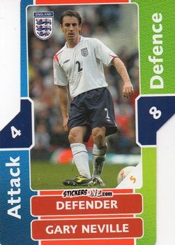 Figurina Gary Neville - World Cup Match Attax 2006 n. 5 - Topps