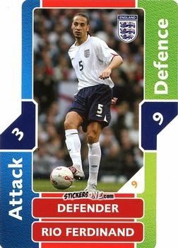 Cromo Rio Ferdinand - World Cup Match Attax 2006 n. 9 - Topps