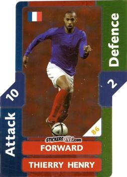 Cromo Thierry Henry - World Cup Match Attax 2006 n. 86 - Topps