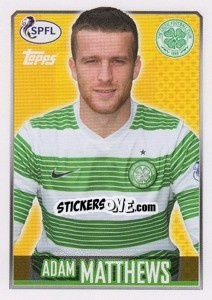 Figurina Adam Matthews - Scottish Professional Football League 2013-2014 n. 30 - Topps