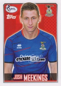 Figurina Josh Meekings - Scottish Professional Football League 2013-2014 n. 92 - Topps