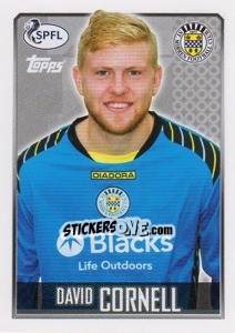 Cromo David Cornell - Scottish Professional Football League 2013-2014 n. 184 - Topps