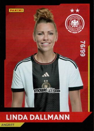 Sticker Linda Dallmann - DFB-Frauen 2023
 n. 6r - Panini