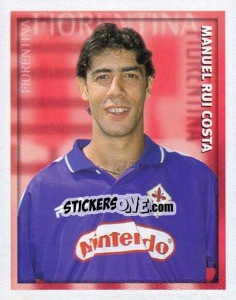 Figurina Manuel Rui Costa - Calcio 1998-1999 n. 112 - Merlin