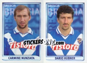 Figurina Nunziata / Hubner  - Calcio 1998-1999 n. 445 - Merlin