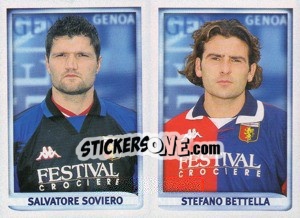 Sticker Soviero / Bettella  - Calcio 1998-1999 n. 483 - Merlin