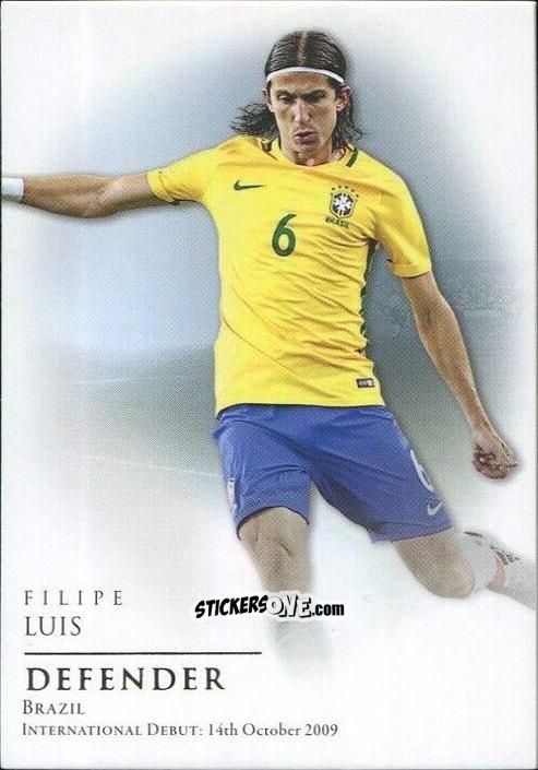 Sticker Filipe Luis - World Football UNIQUE 2018
 n. 19 - Futera