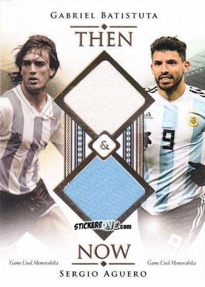 Figurina Gabriel Batistuta / Sergio Aguero - World Football UNIQUE 2018
 n. TN15 - Futera