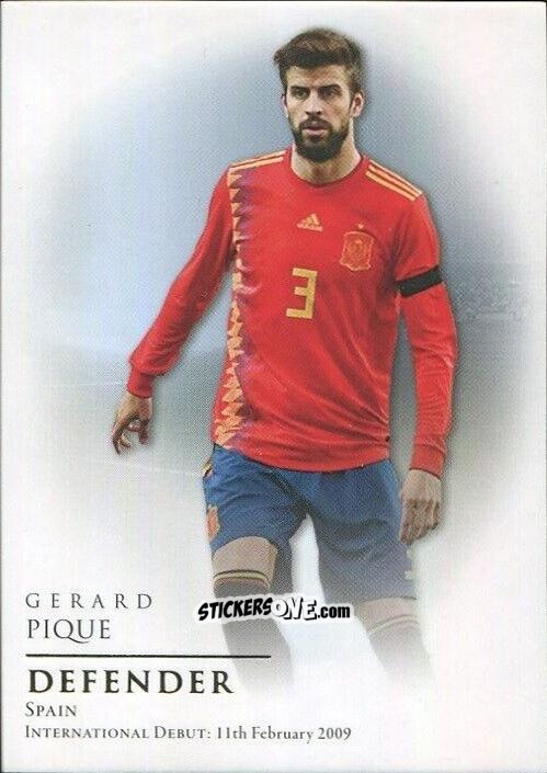 Sticker Gerard Pique - World Football UNIQUE 2018
 n. 21 - Futera