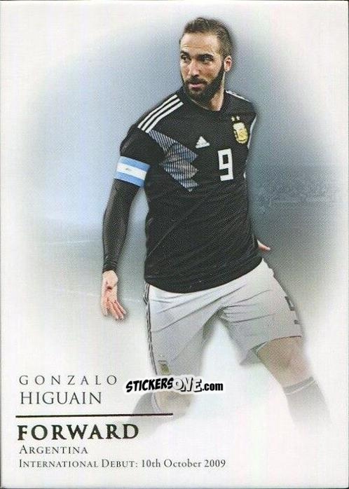 Sticker Gonzalo Higuain - World Football UNIQUE 2018
 n. 69 - Futera