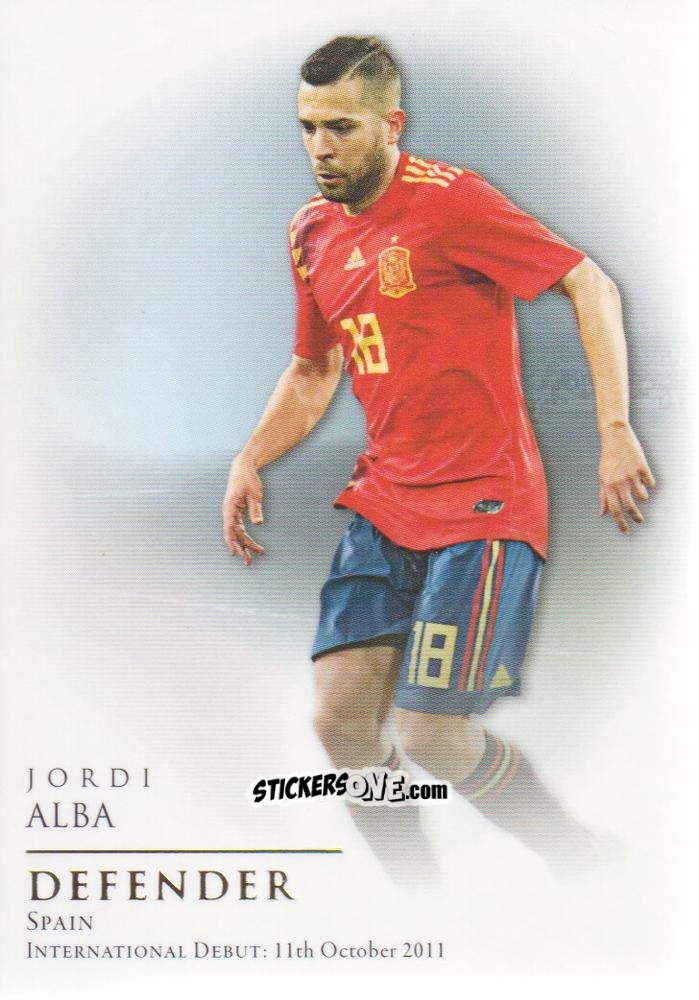 Cromo Jordi Alba - World Football UNIQUE 2018
 n. 7 - Futera