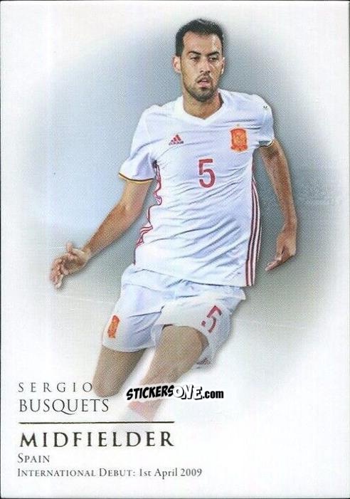 Sticker Sergio Busquets - World Football UNIQUE 2018
 n. 34 - Futera