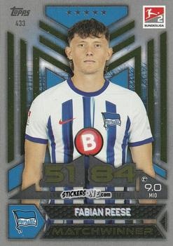 Cromo Fabian Reese - German Fussball Bundesliga 2023-2024. Match Attax
 n. 433 - Topps