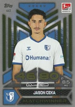 Figurina Jason Ceka - German Fussball Bundesliga 2023-2024. Match Attax
 n. 443 - Topps